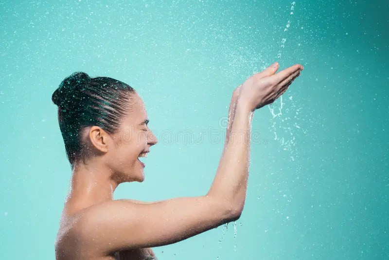 Naked Under Shower Cumception