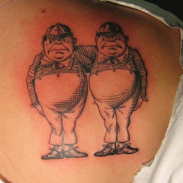 Twin Angel Tattoos Cumception