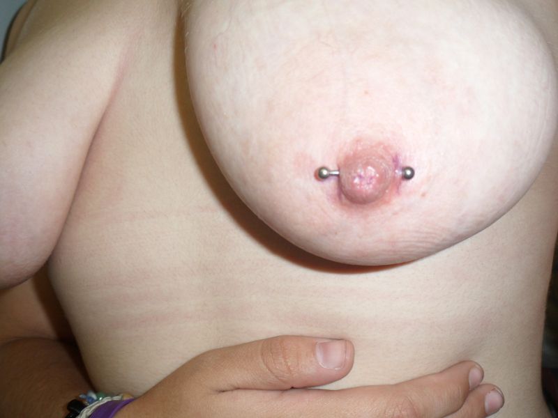 large pierced nipples
