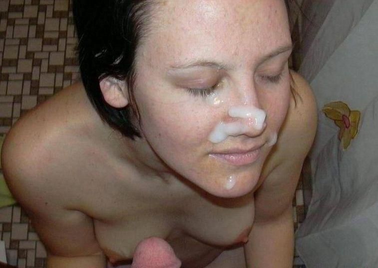 unhappy wife cum mouth