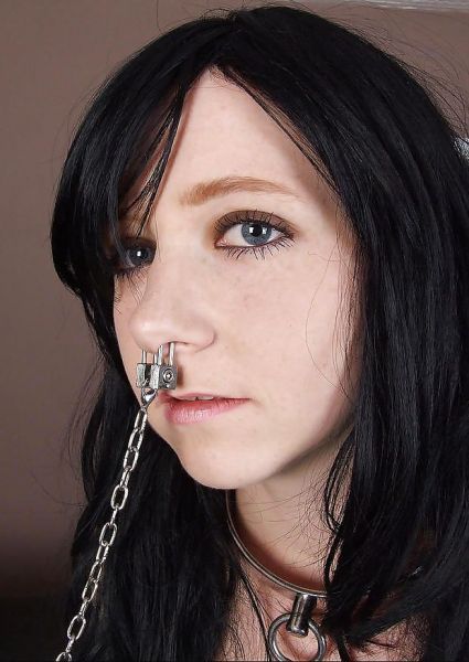 slave collared and pierced