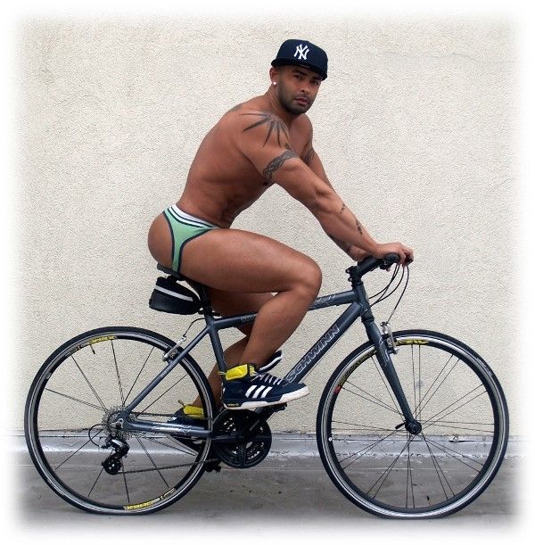 Dildo riding bike 