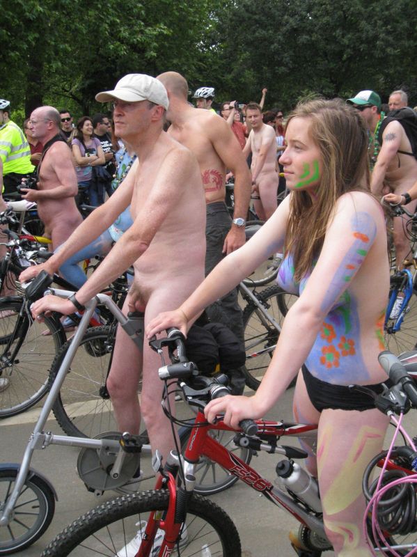 world naked bike ride boner