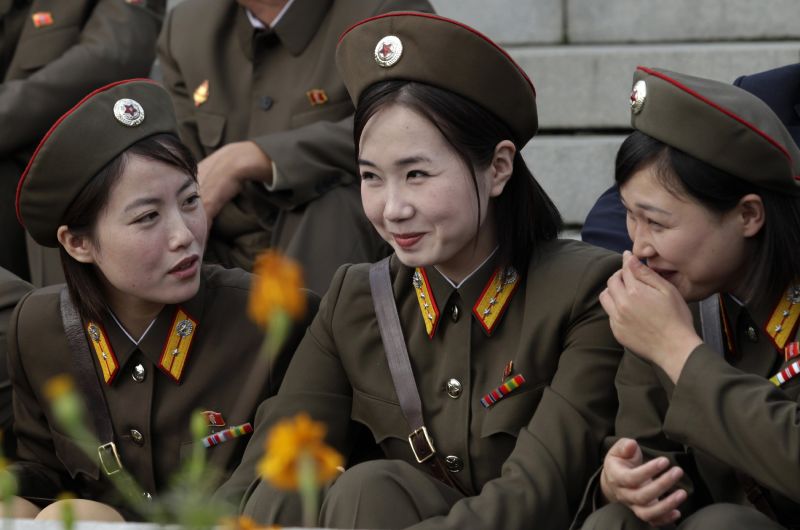north korea south korea girls