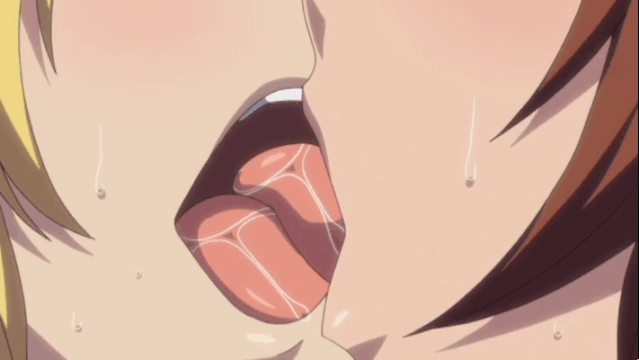 Uncensored Yuri Hentai Tongue.