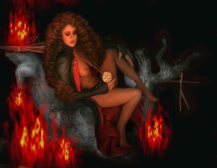 beautiful satanic women paintings
