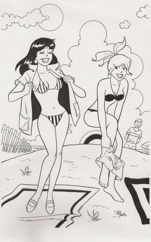 betty and veronica wrestling swimsuit