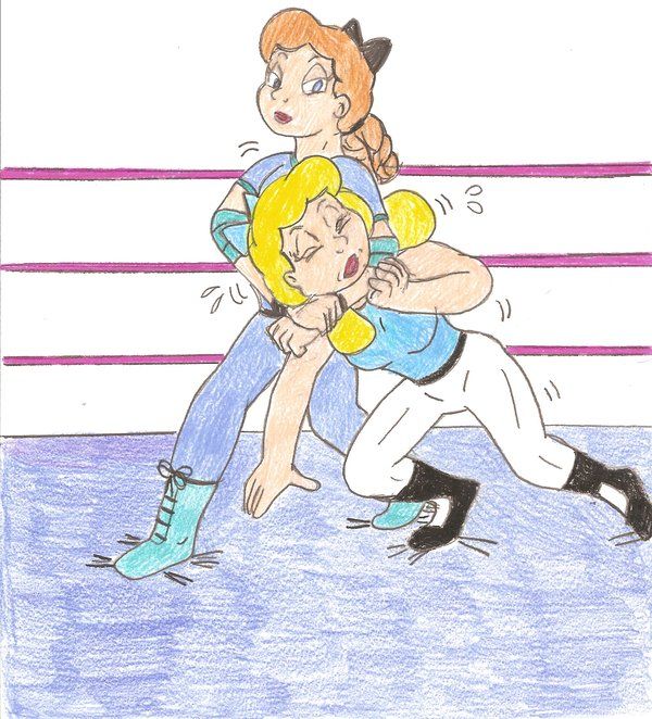 betty and cheryl wrestling