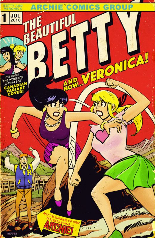 betty and veronica wrestling drawings