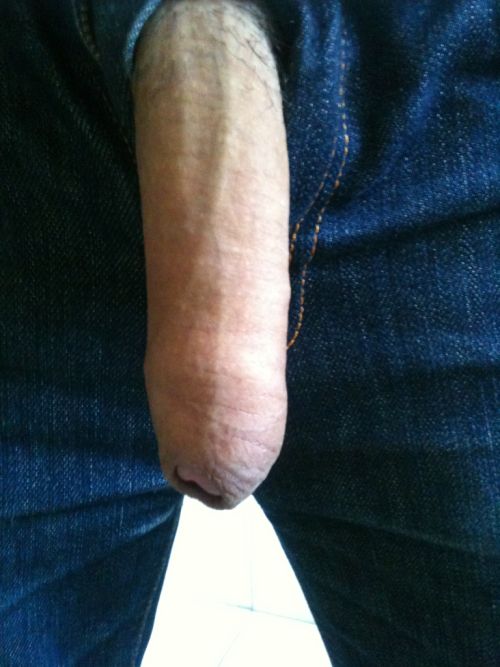 jerking cock out of pants