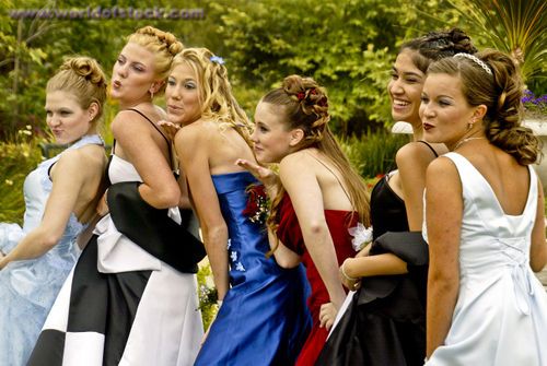 high school prom dress cleavage
