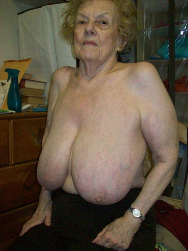 huge granny tits