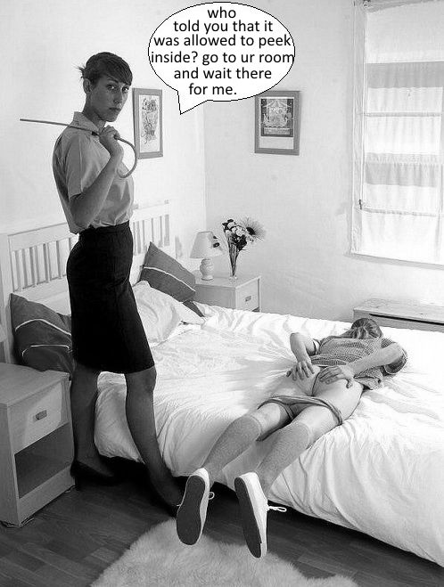 femdom spanking captions