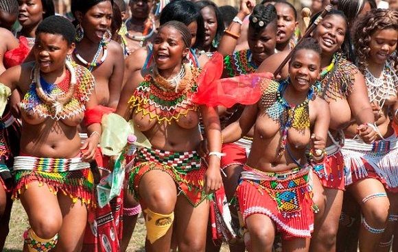 zulu girls bathing