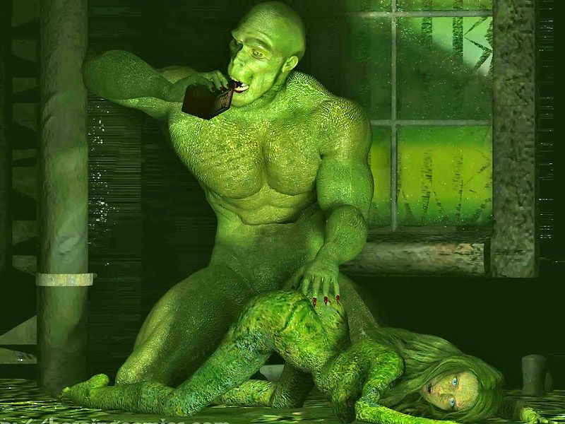 green slime monster woman