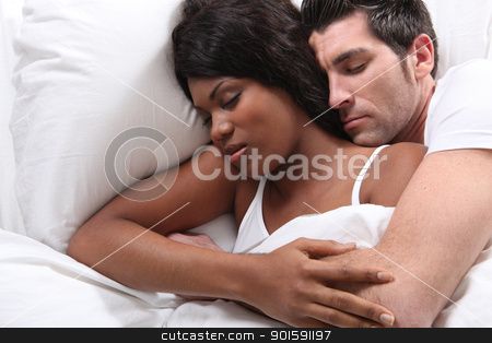 together husband and wife sleeping position