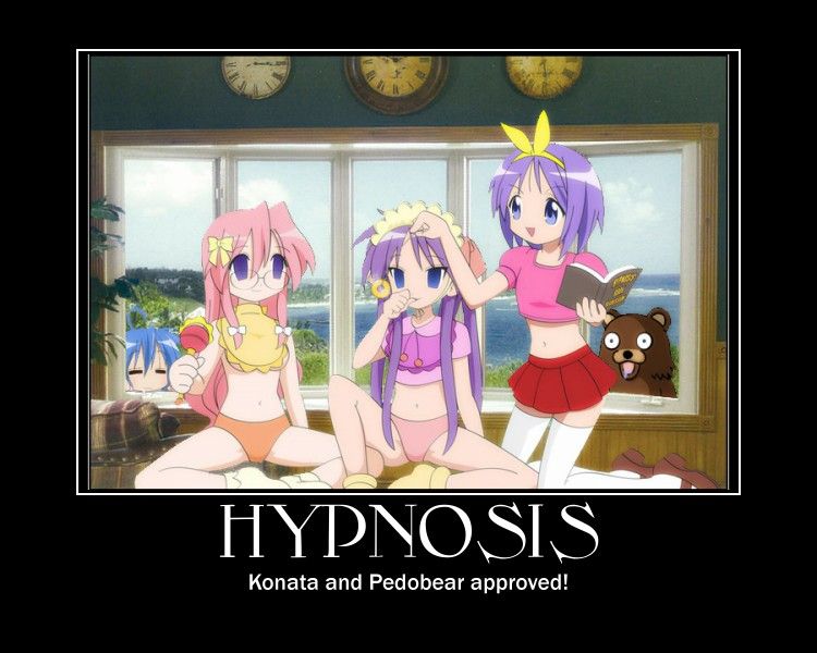anime girls hypnotized captions