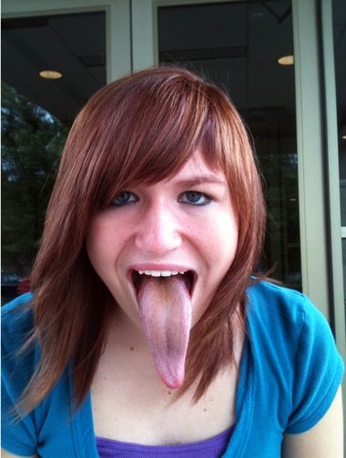 longest tongue woman