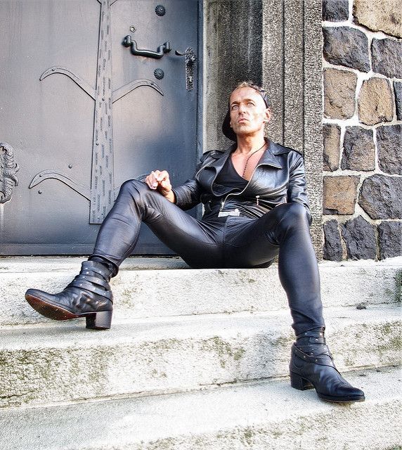 men wearing leather chaps