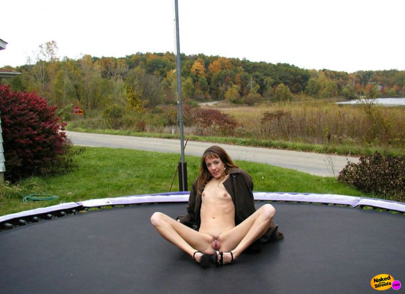 nude women with huge tits on trampolines