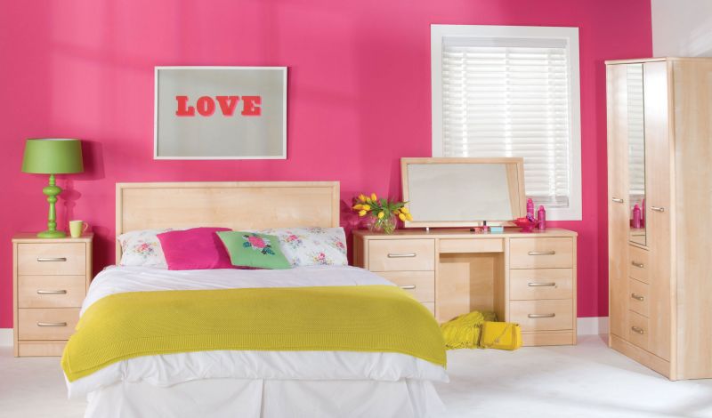 rooms with pink walls