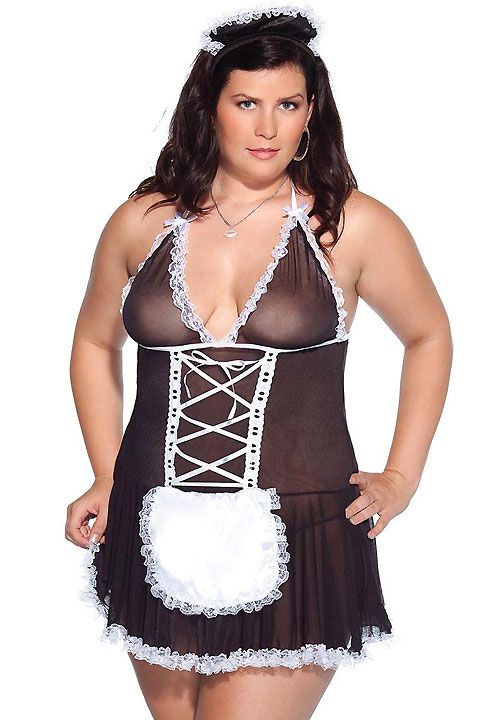 french maid halloween nudes