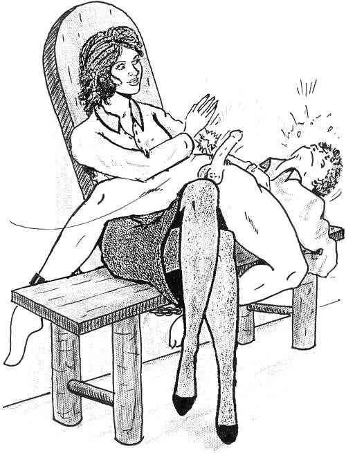 testicle spanking women drawings