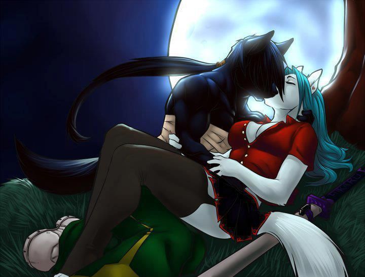 anime wolf couples