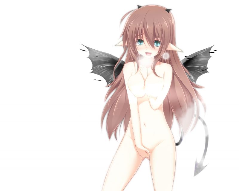 naked anime demon girl