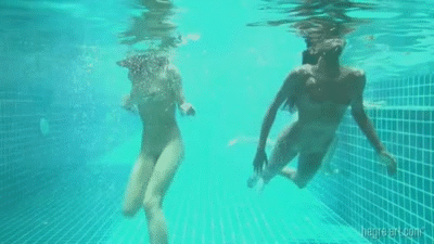 Nude swimming gifs