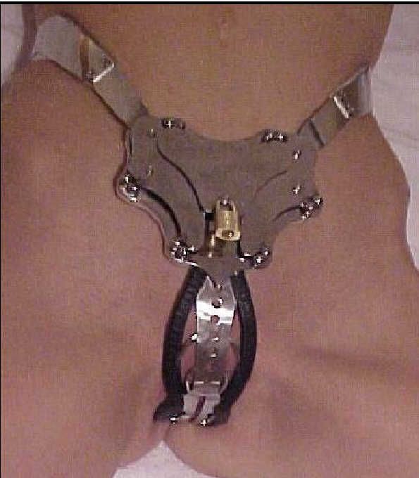 double plug chastity belt