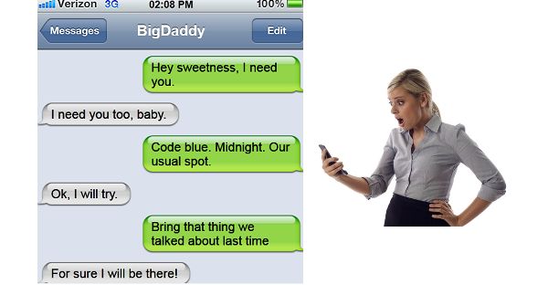 boyfriend cheating with text messages