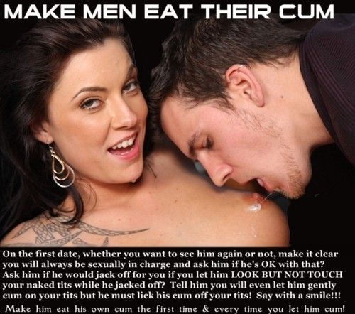 eat own cum chastity
