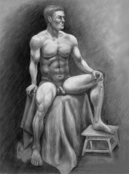 average male models of figure drawings