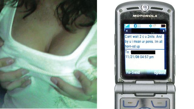hacked cell phone sexting