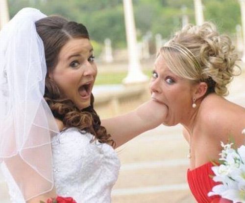 sharing bride bridesmaids