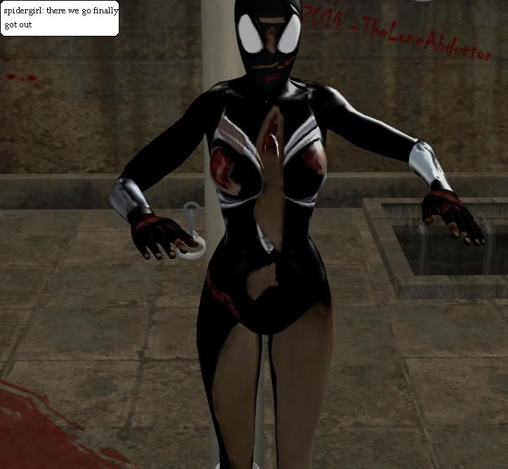 venom spider girl captured