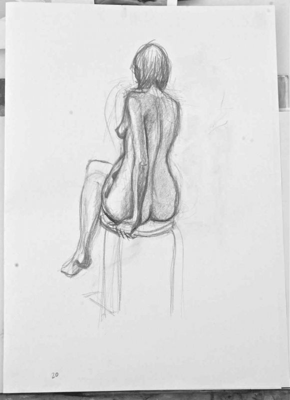 figure drawing model female body