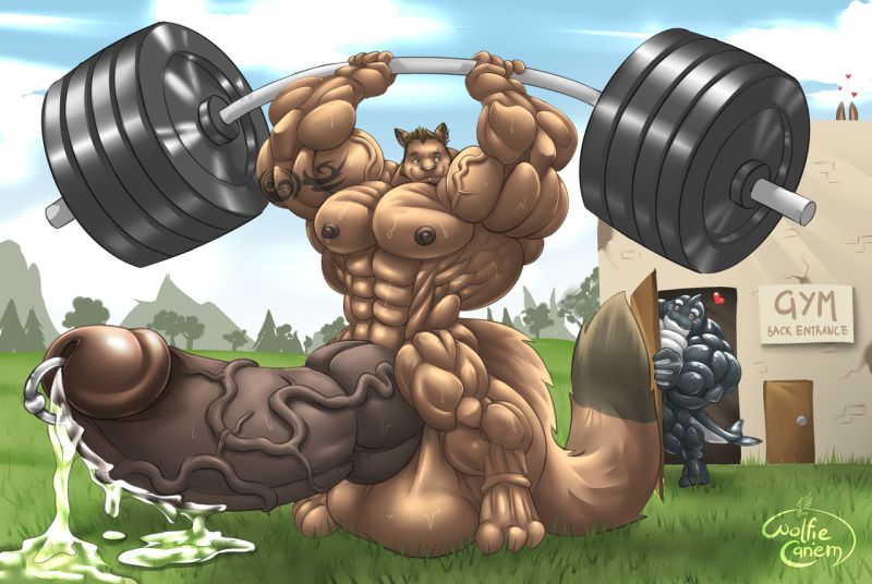 muscle hyper cock growth comic