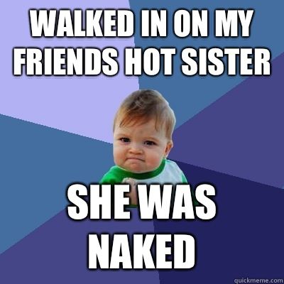i caught my sister topless