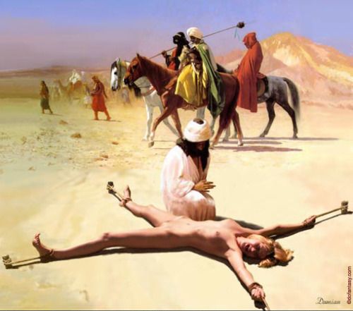 nude woman sacrifice