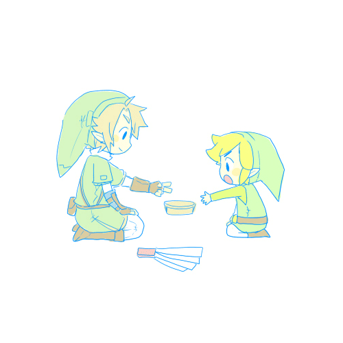 link and toon link comics