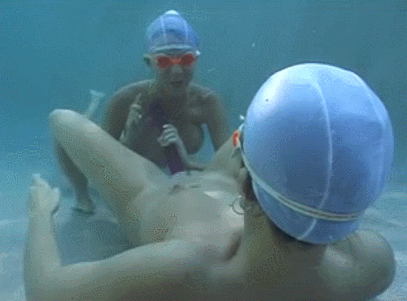 underwater lesbian sex strapon