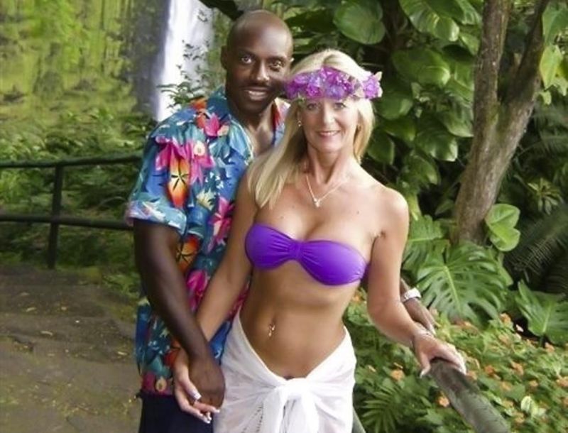 white wife on vacation in jamaica