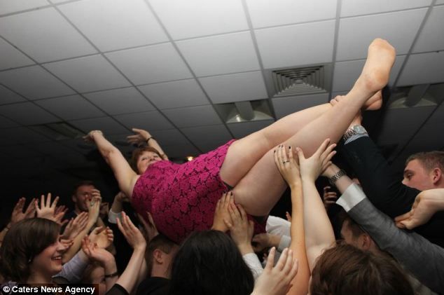 Woman Fingered Crowd Surfing image
