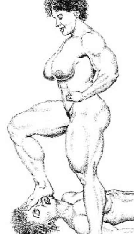 female muscle art