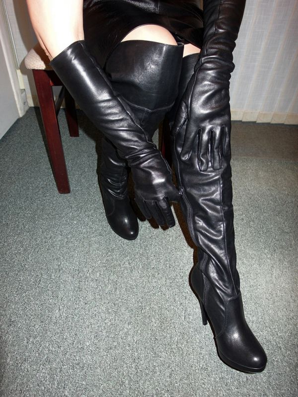 dominatrix in leather