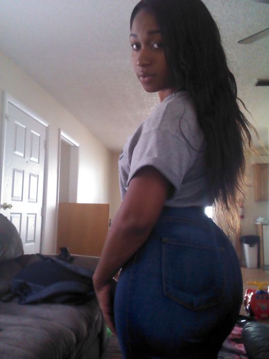 black girl ass in jeans