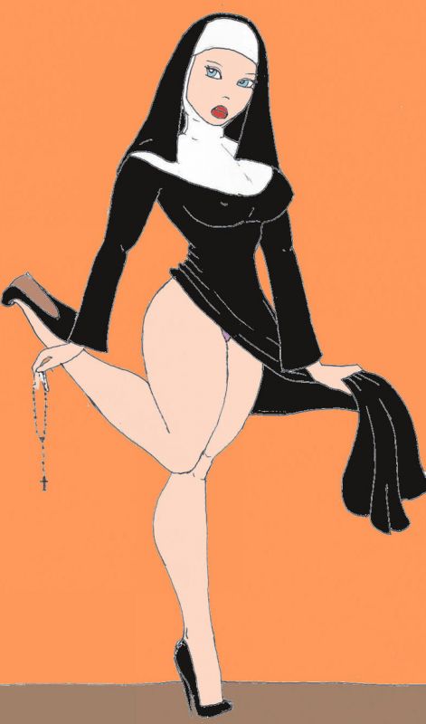 naughty nun cartoons