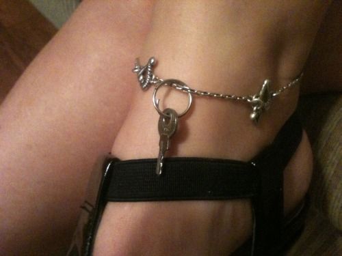 chastity key feet